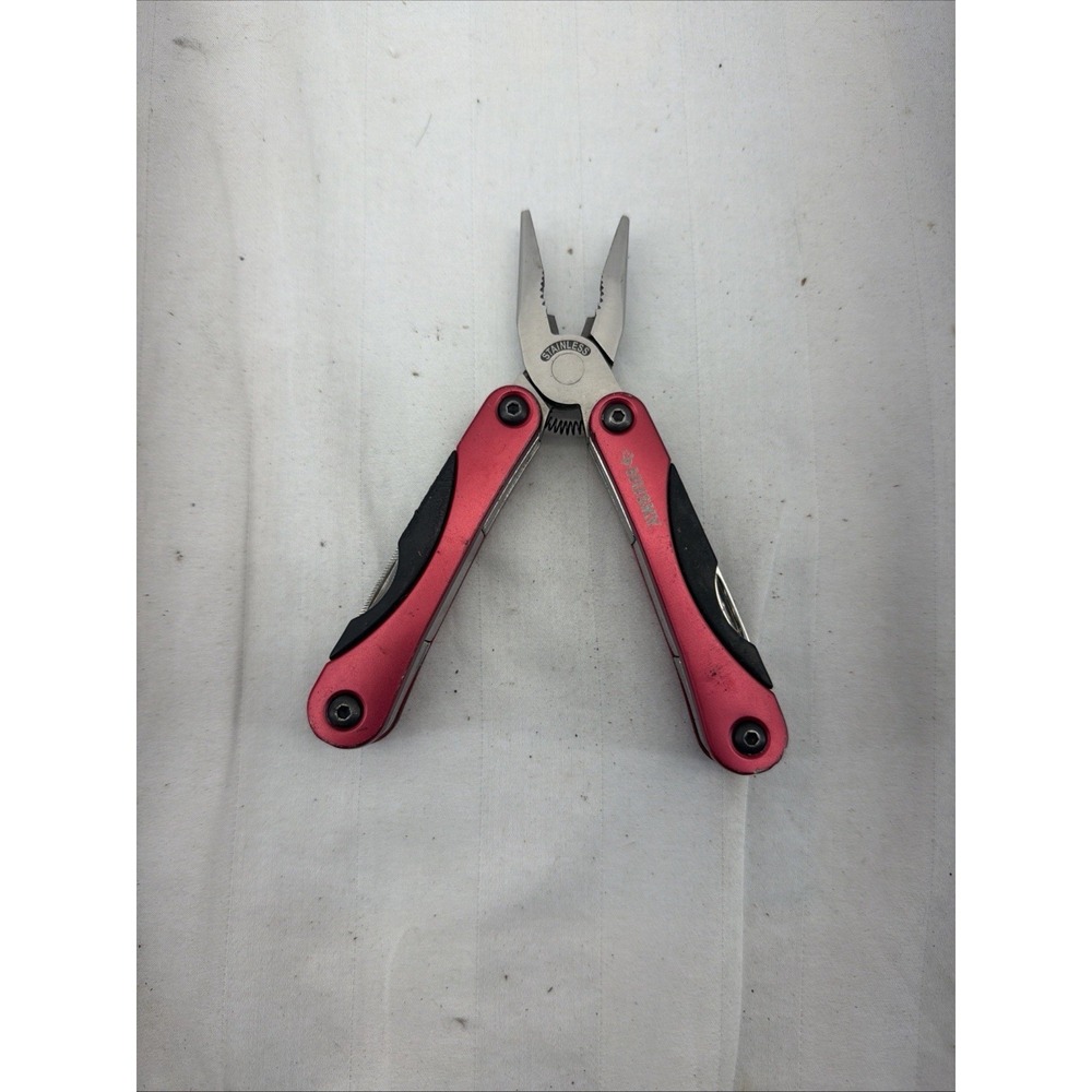 Multi Tool‎ Husky Folding Pliers Stainless Steel, Knife, Screwdrivers